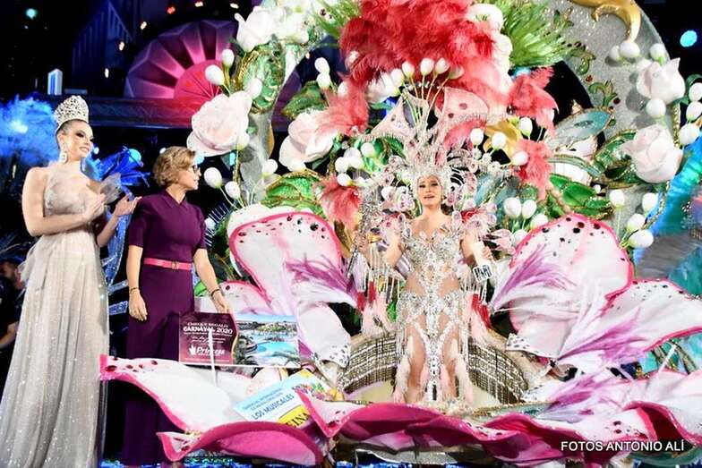 Andrea Encinosa, nueva Reina del Carnaval del sur grancanario (Foto Antonio Alí)